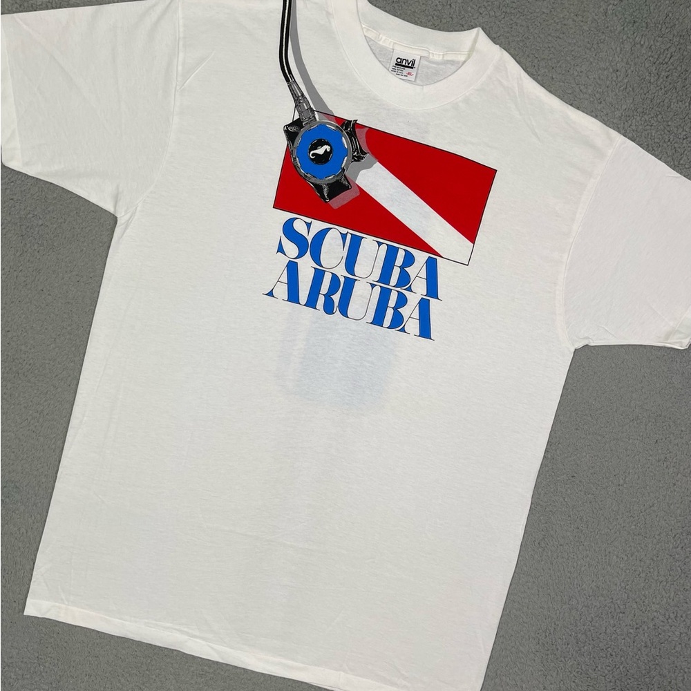 Vintage‎ 90s Aruba scuba diving T-shirt